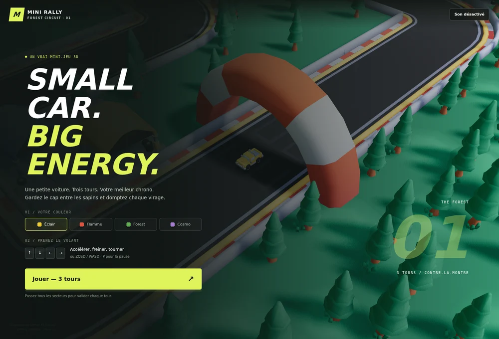 Aperçu du jeu Mini Rally